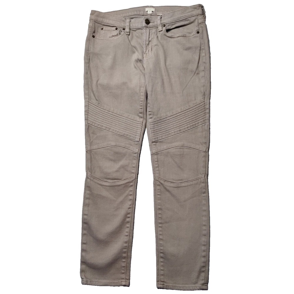 J. CREW‎ Women Size 28 Khaki Stretch Denim Ankle Jeans